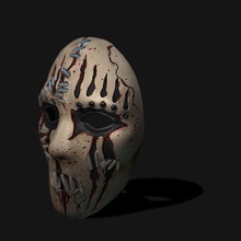 joey jordison maske kaya slipknot kostüm oyunu üniforma metal oluk ölüm kask moda aksesuar vuruş rimel banda grup print3d sanat müzik oyunlar oyuncaklar 3d print model - Mito3D