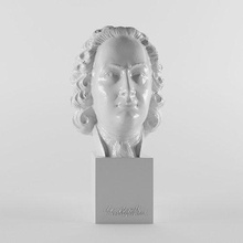 johann sebastian bach skulptur bildhauer statue büste führer person charisma geschichte historisch künstler musiker wissenschaftler zahl 3dscan kunst skulpturen 3d print model - Mito3D