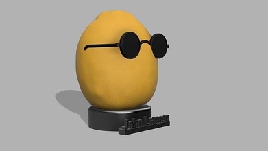 john limon meme sanat oyuncaklar sıra dekorasyon öz heykel hobi modern oyunlar 3d print model - Mito3D