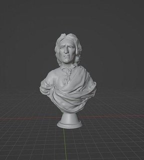 John Locke libéral libéralisme philosophie philosophe Anglais penseur voltaire Francis Bacon davidhume kant côté immanuel art sculptures 3d print model - Mito3D