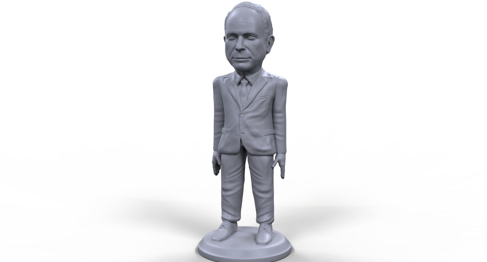 john mccain stilizzato di alta qualità 3d stampabile in miniatura giochi-giocattoli johnmccain presidente uomo politico candidato il leader gioco da tavolo la scultura figurina statua desktop giochi i giocattoli consiglio 3D print model - Mito3D