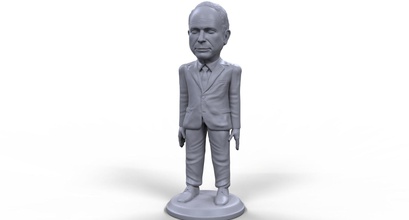 john mccain stylized high quality 3d printable miniature games-toys johnmccain president politician candidate leader board game sculpture figurine political statue desktop tabletop games toys 3d print model - Mito3D