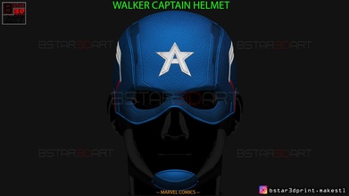 john walker captain america helmet - high quality model merica marvel comics jonathan mask cap us agent shield ironman falcon winter soldier cosplay games toys 3d print model - Mito3D