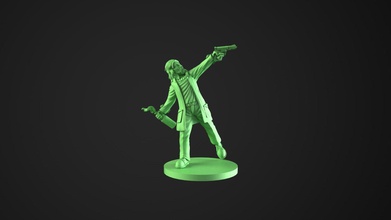 john zombiecide boardgame tabletop 28mm 32mm zombie riot molotov pistol miniature infantry swat crime special police games toys board 3d print model - Mito3D