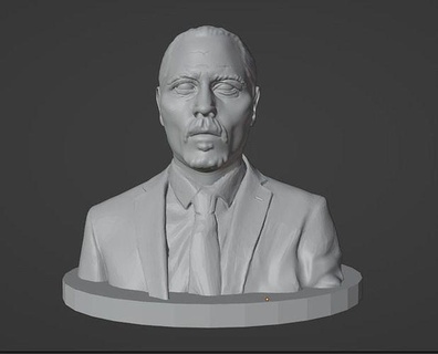 Johnny depp Depp ambra capitanjacksparrow Jack Sparrow arte sculture 3d print model - Mito3D