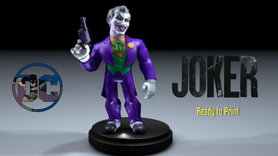joker batlearena dc escultura homem figura arte estátua histórias quadrinhos palhaço esculturas 3d print model - Mito3D
