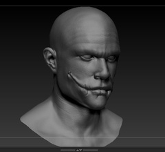 joker funda defter karanlık şövalye versiyon aktör karakter batman model baş erkek destek sanat heykeller 3d print model - Mito3D