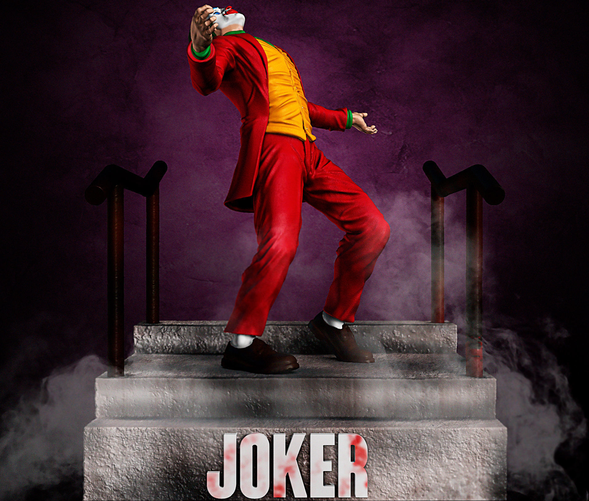 joker 2019 dc joaquin phoenix joker2019 warner movie comic batman character sculpture statue art sculptures 3D print model - Mito3D