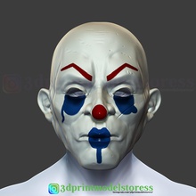 joker henchmen dark knight clown mask - cosplay halloween helmet armor blood comic batman robin horror costume games toys 3d print model - Mito3D