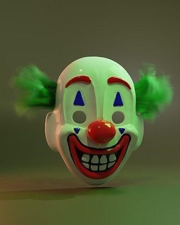 Joker Maske Wimperntusche halloeen Guason Batman Clown Joaquin Poenix Kunst Skulpturen 3d print model - Mito3D