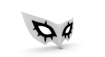 joker mask persona 5 - wearable cosplay prop replica p5 videogame persona5 3d stl hobby diy 3d print model - Mito3D