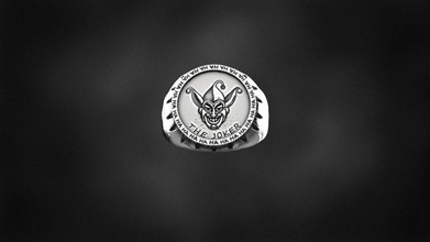 joker anillo de la impresión 3d modelo batman dc joyería art studio moda los anillos 3d print model - Mito3D