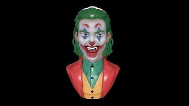 Joker stl Batman Held Superheld Comic Schläger Übermensch Super Kap Eisen Stark Karikatur Kerl aussehend Keaton Student ziemlich toon dc Kunst Skulpturen 3d print model - Mito3D