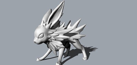 jolteon pokemon animal characters game printable sculpture decorative goblin mage mesh electronic games toys accessories 3d print model - Mito3D