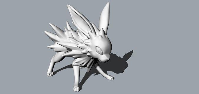 jolteon Pokemon animale personaggi gioco stampabile scultura decorativo goblin mago maglia elettronico ingegneria mostro scienza passatempo Fai meccanico parti 3d print model - Mito3D