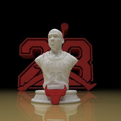 giordania 23 scultura 3d modello pronto stampa tori mvp trepeat nba pippen rodman curry lebrone jazz orlando lakers stl gadget ballo lebron air jordan nikeair sculture arte 3d print model - Mito3D