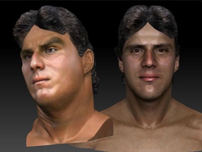 jose canseco several 3d busts collection art baseball portrait man people character sport game 90s strength sculpture mlb head face body male sculptures 3d print model - Mito3D