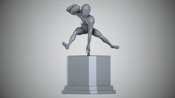 Josh Allen joshalle búfalo facturas nfl superbowl jugador ataque retrato impresión escultura figuritas miniaturas estatua Arte esculturas 3d print model - Mito3D