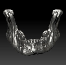 jow crânio grande do grânulo podre talão contas motociclista osso jóias 3dprint de prata printable ouro faca paracord outros 3d print model - Mito3D