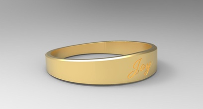joy female ring gold 24k fashion luxury design shining elegant sterling glazed jewelry jewellery jewel engagement wedding printable rings 3d print model - Mito3D