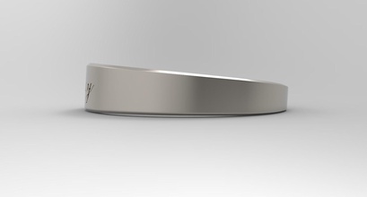 Freude weiblich Ring Platin poliert Dame Mode Design Stahl glasiert Silber Chrom Schmuck druckbar isoliert Ringe 3d print model - Mito3D