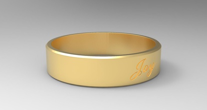 gioia squillare oro 24k spazzolato Materiale gioielleria moda sterlina design lusso stampabile gioiello nozze Fidanzamento anelli 3d print model - Mito3D