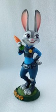 judy hoppalar zootopya hayvan oyuncak fanart tavşan heykelcik hediye 3dprint oyunlar oyuncaklar 3d print model - Mito3D