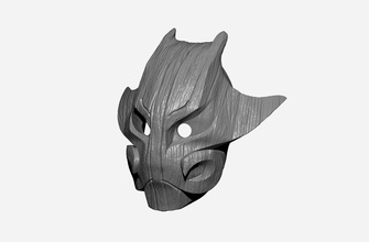 rolo compressor javali árvore mascarar dota2 jogos máscara perfuração cabeça impressão imprimível gigante 3dprint faça passatempo 3d print model - Mito3D