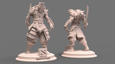 juggernaut dota2 sürahi karakter yazdır oyun dota heykel sanat heykeller 3d print model - Mito3D