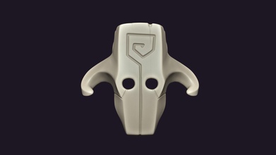 juggernaut mask - dota 02 keychain pendant dota2 2 yurnero miniature collection creative collectible character game toy art games toys 3d print model - Mito3D