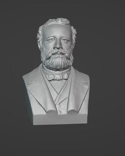 jules verne canti Natale romanziere francese hugo Victor Hugo scrittore poeta balzac arte sculture 3d print model - Mito3D