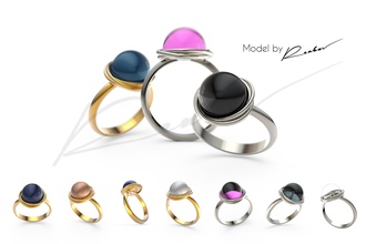 julieta ring Schmuck bedruckbar ist gold Silber Mode Ringe 3d print model - Mito3D