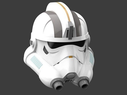 jump trooper helmet - 3d print files star wars rebels jumptrooper imperial empire replica cadet stormtrooper games toys 3d print model - Mito3D