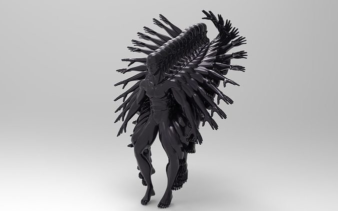 saltare uomo statua movimento scultura moderno arte sculture 3D print model - Mito3D