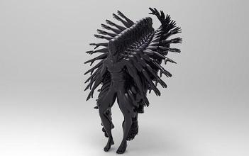 springen statue bewegung skulptur modern kunst skulpturen 3d print model - Mito3D