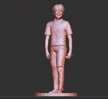 Jungkook Tiktok fofa chines natureza arte esculturas 3d print model - Mito3D