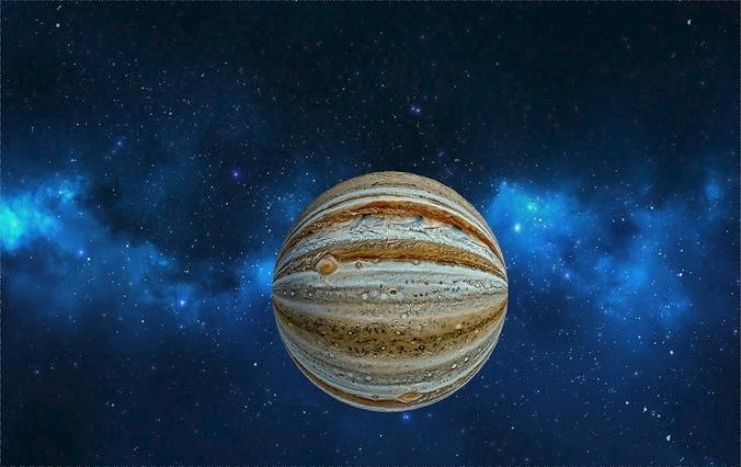 Jupiter modèle constellation nébuleuse astronomie planète astrologie science physique 3D print model - Mito3D