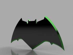 Justice ligue batman bat rang créativité simplicité super héros équilibre conceptuel rétro jouet Jeux jouets 3d print model - Mito3D