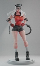 justice police sculpture femme figure fille corps enfer jeux jouets 3d print model - Mito3D