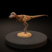 çocuk Tyrannosaurus koşma hayvan bebek yaratık dino Dinozor şekil Jurassic kertenkele sürüngen küçük minyatür Trex tarih öncesi nesli tükenmiş etobur Theropod Sanat heykeller 3d print model - Mito3D