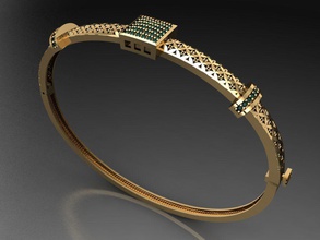 k13- diamond bracelet rings necklace jewelry gems fashion gold design silver ring elegant shining gem earring pendant sapphire women wedding 3d print model - Mito3D