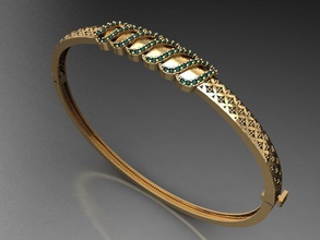 k17- diamond bracelet rings necklace jewelry gems fashion gold design silver ring elegant shining gem earring pendant sapphire women wedding 3d print model - Mito3D