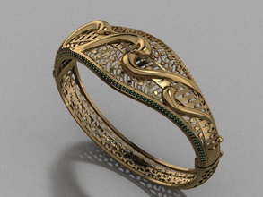 k38- diamond bracelet rings necklace jewelry gems fashion gold design silver ring elegant shining gem earring pendant sapphire women wedding 3d print model - Mito3D