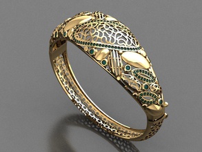 k41- diamond bracelet rings necklace jewelry gems fashion gold design silver ring elegant shining gem earring pendant sapphire women wedding 3d print model - Mito3D
