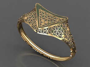 k44- diamond bracelet rings necklace jewelry gems fashion gold design silver ring elegant shining gem earring pendant sapphire women wedding 3d print model - Mito3D