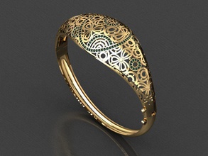 k46- diamond bracelet rings necklace jewelry gems fashion gold design silver ring elegant shining gem earring pendant sapphire women wedding 3d print model - Mito3D