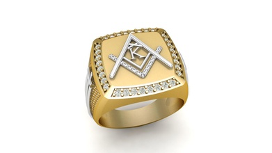 k - letra de el anillo sellar cnc la carta alfabetos colgante singet signetring diamante oro plata platino zbrush letras 3dprintable imprimible joya pandle jewells señores lujo joyería los anillos 3d print model - Mito3D