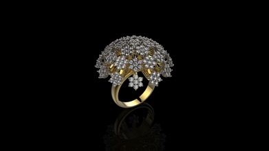 k-Ringe n25 Schmuck gold Silber ring diamond bedruckbar ist Juwel engagement gem Hochzeit sterling Mode-ring Ringe 3d print model - Mito3D