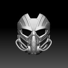kabal máscara casco cosplay mortal kombat 11 mk bricolaje diy pasatiempo disfraz masculino accesorios 3d impresión modelo 3d print model - Mito3D