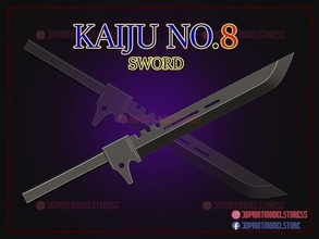 kaiju 8 sword - anime cosplay weapon no8 monster kafka hibino knight armor japan japanese bladed shield games toys 3d print model - Mito3D
